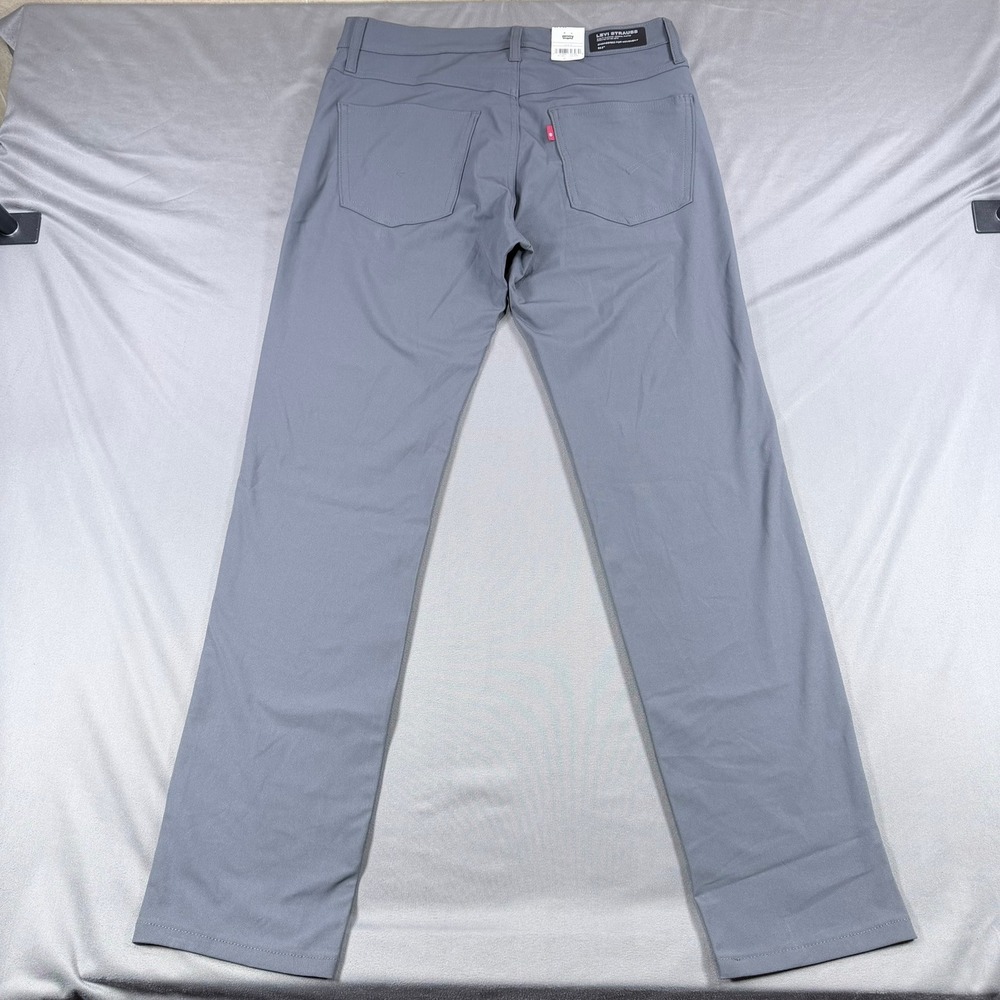 Levi's Mens 32x32 Grey Polyester Blend 511 Slim Tech Stretch Cooling Pants New - Picture 4 of 12
